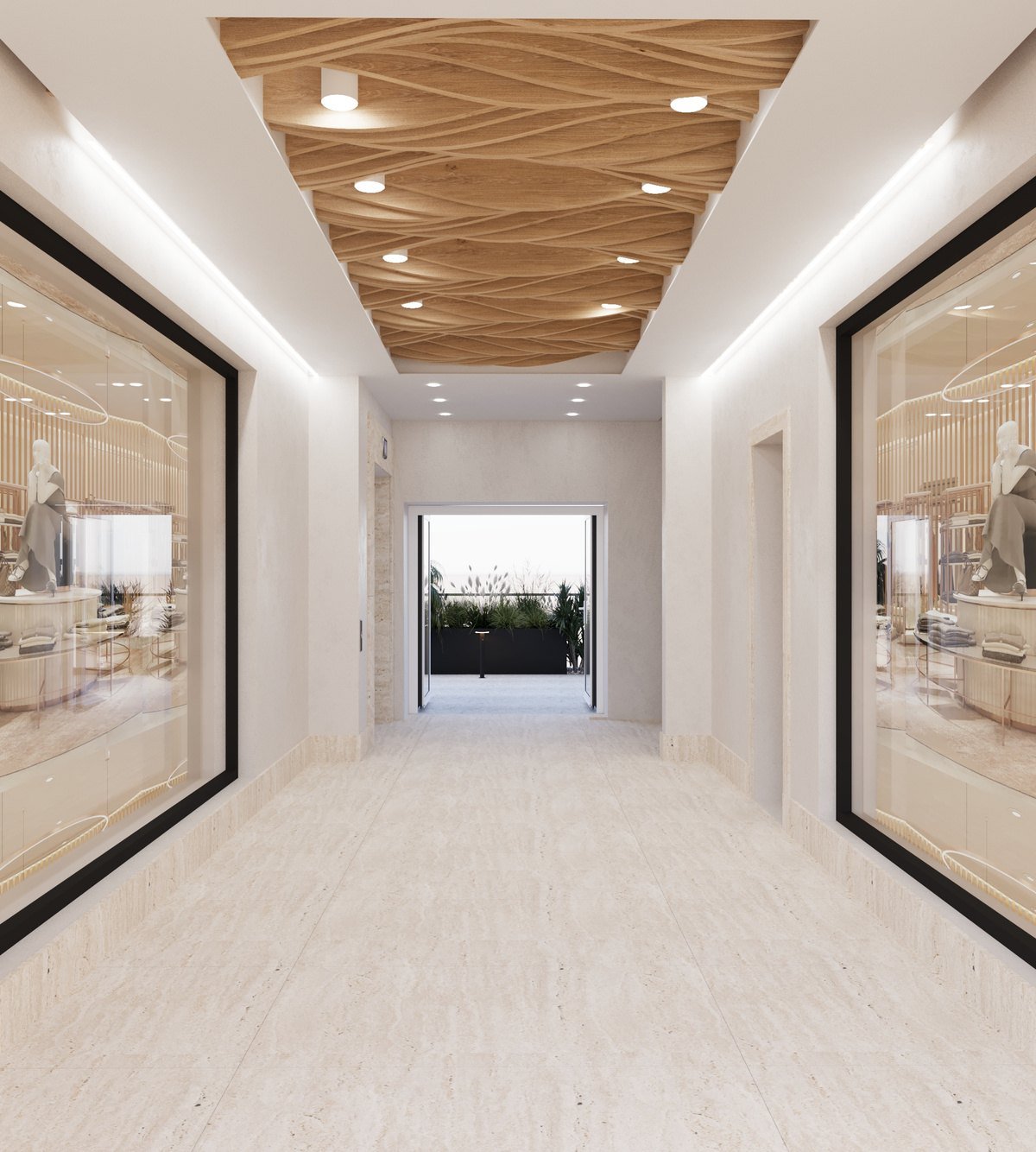 ARC WALK interior corridor with shops